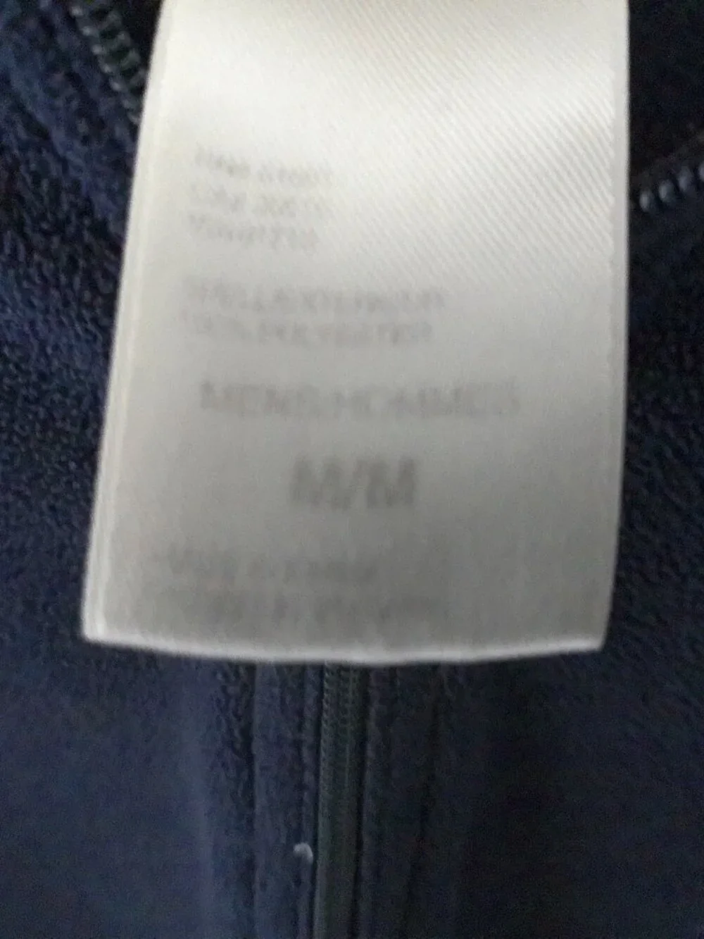 The North Face Quarter Zip Fleece Jacket Men’s Medium Navy Blue Gray Lightweight